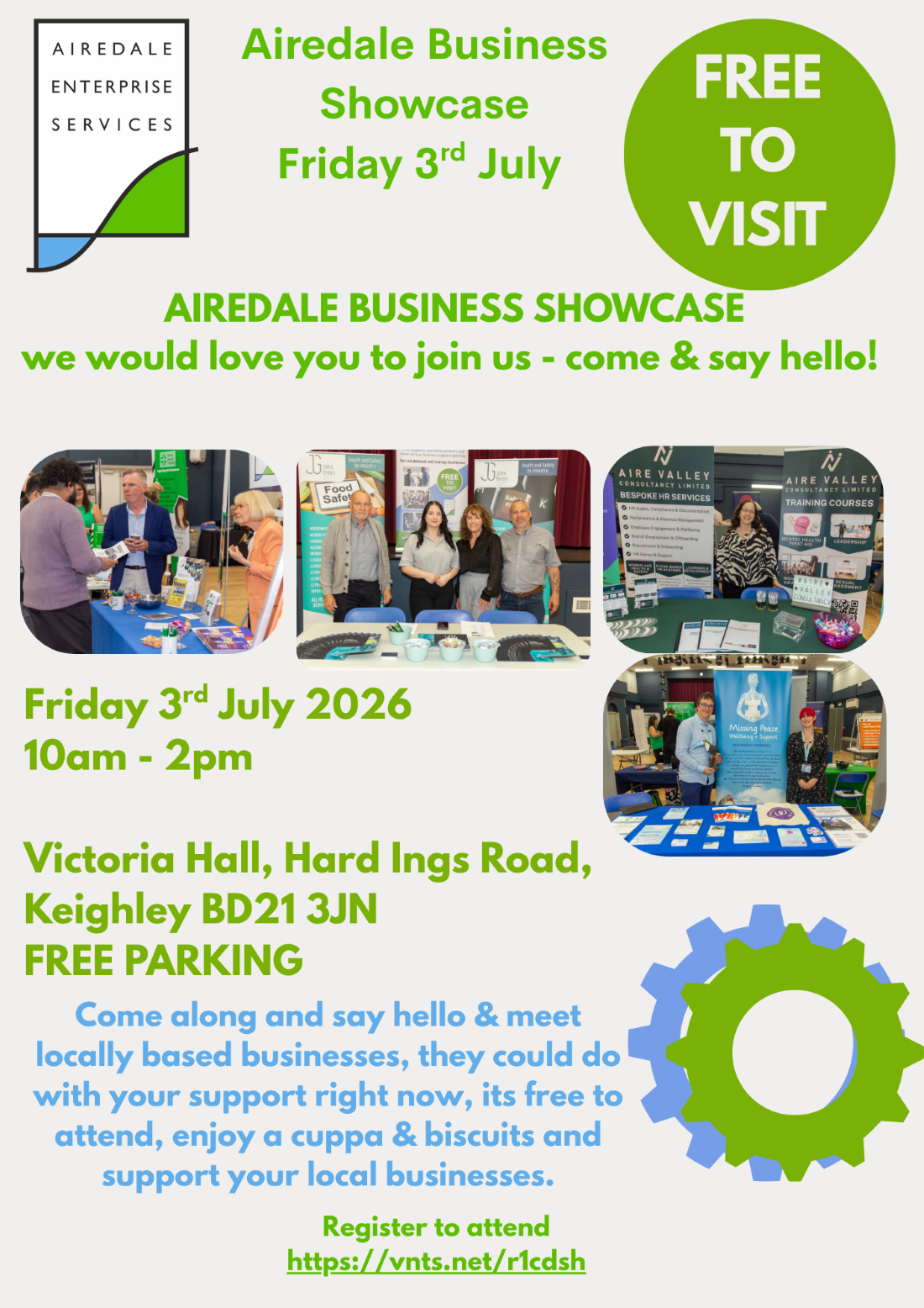 Airedale Business Showcase invitation flyer 2026